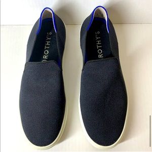 Rothy’s black the sneaker slip ons 8.5